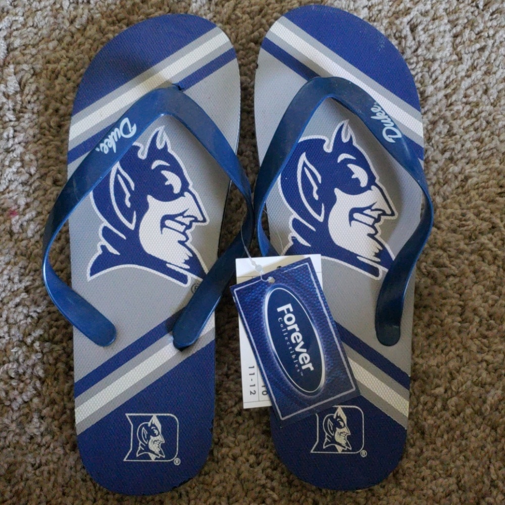 NWT Duke Blue Devils Flip Flops